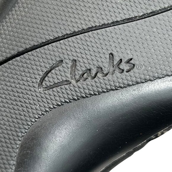 Clarks Sixty Delta Black Bendables Leather Slip-On Loafers Shoes Size 7.5W - Picture 7 of 11